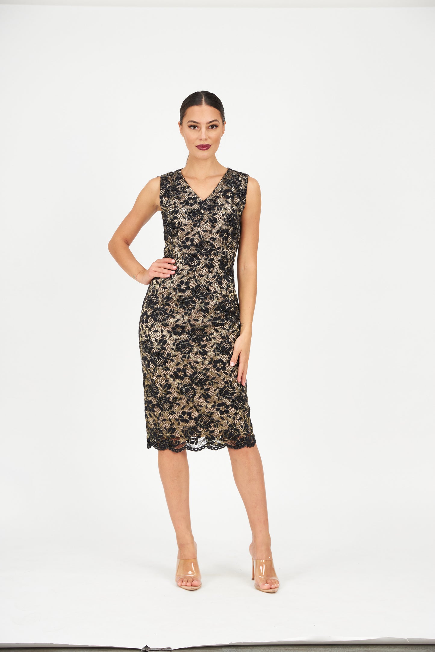 Pink Ruby - Verona Cap Sleeve