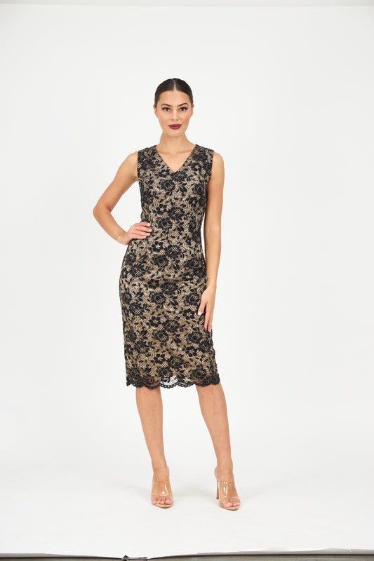 Pink Ruby - Verona Cap Sleeve