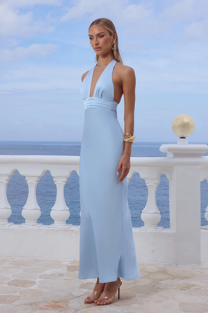 Runaway The Label - Sylvie Plunge V-Neck Maxi